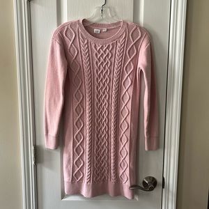 Pure Pink Gap Kids Xl Cable Sweater Dress